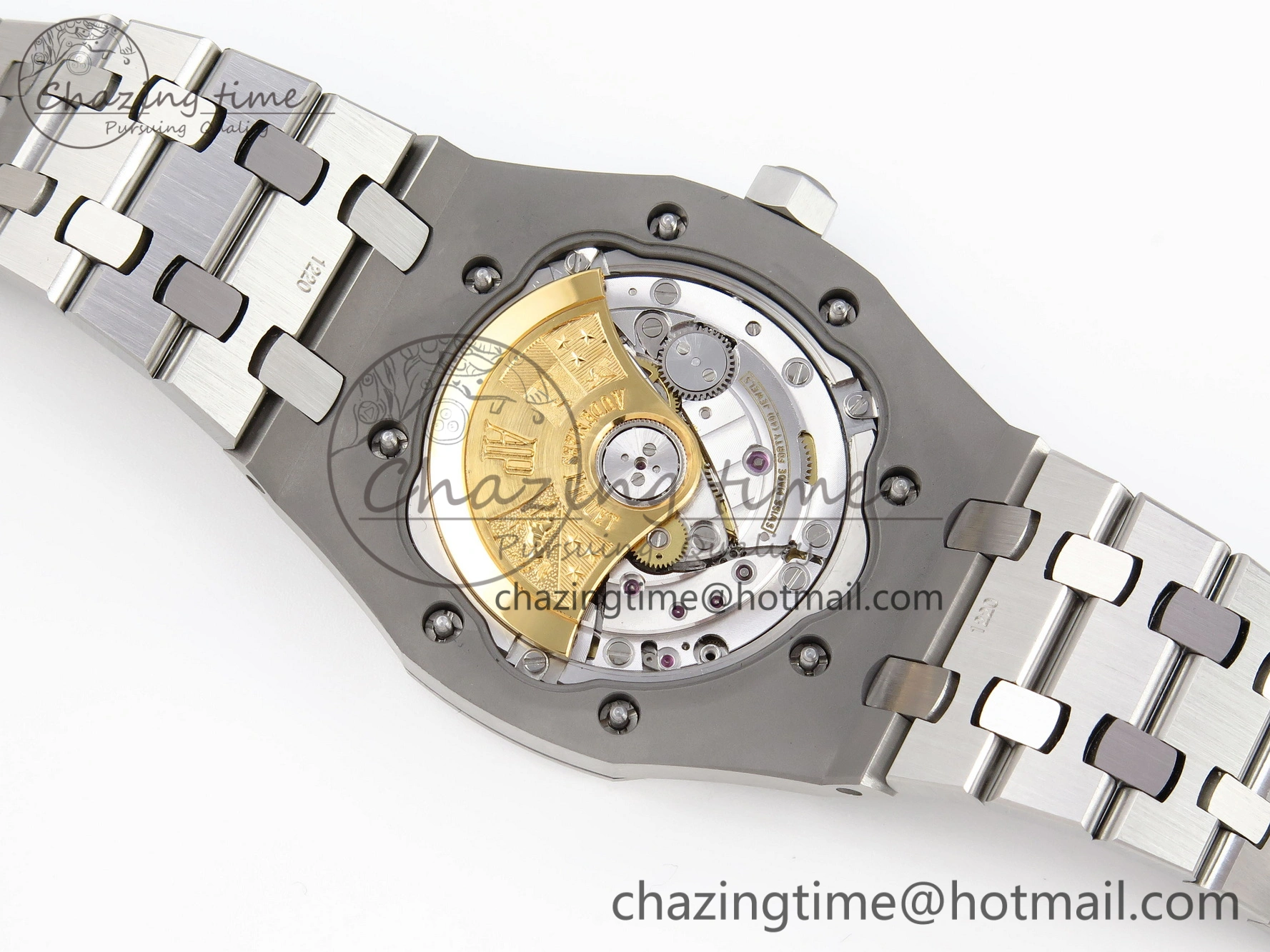 Sustainable Royal Oak 37mm 15450 SS APSF 1:1 Best Edition Gray Textured Dial on SS Bracelet SA3120 Super Clone 4568