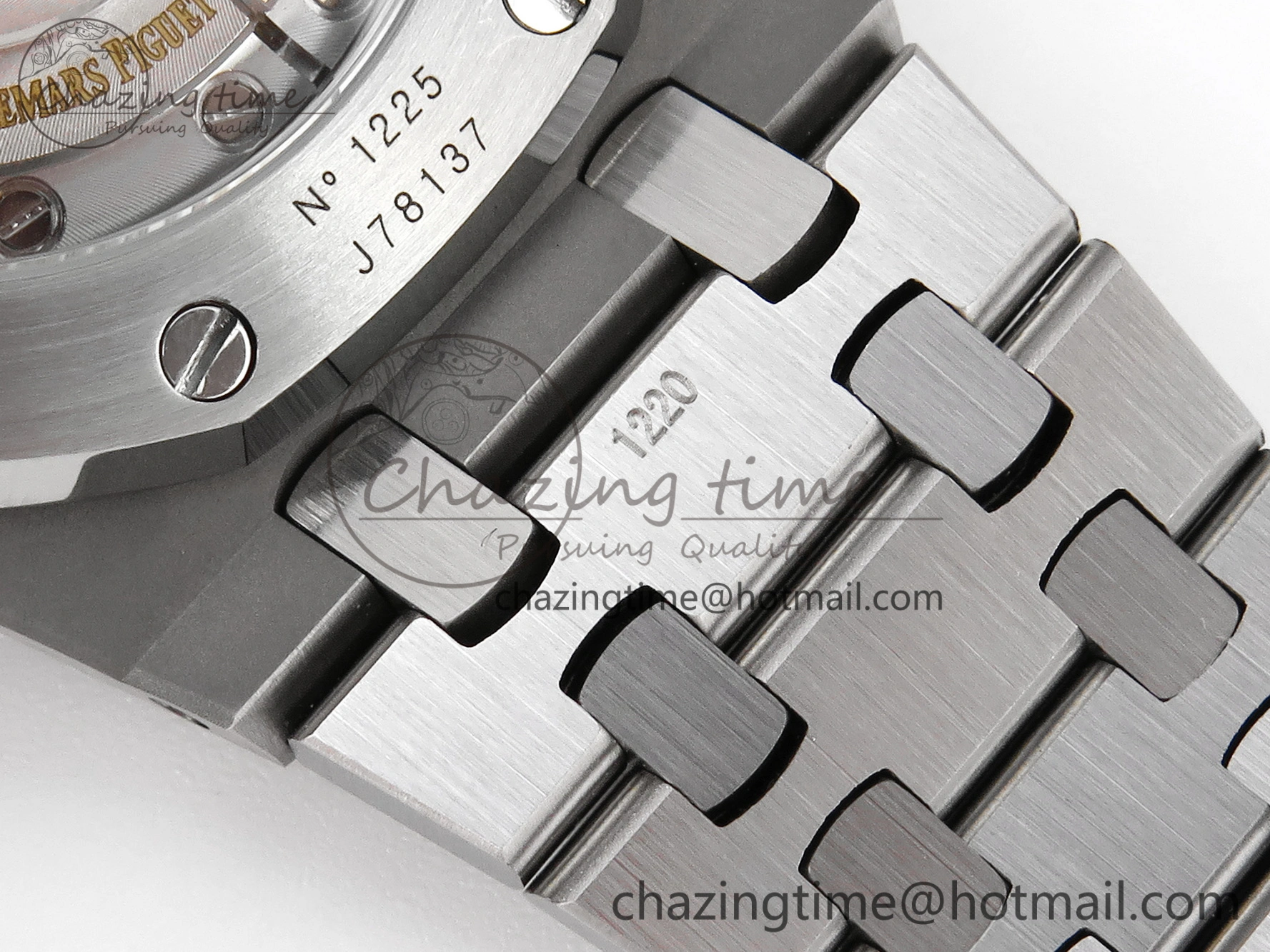Sustainable Royal Oak 37mm 15450 SS APSF 1:1 Best Edition Gray Textured Dial on SS Bracelet SA3120 Super Clone 4568