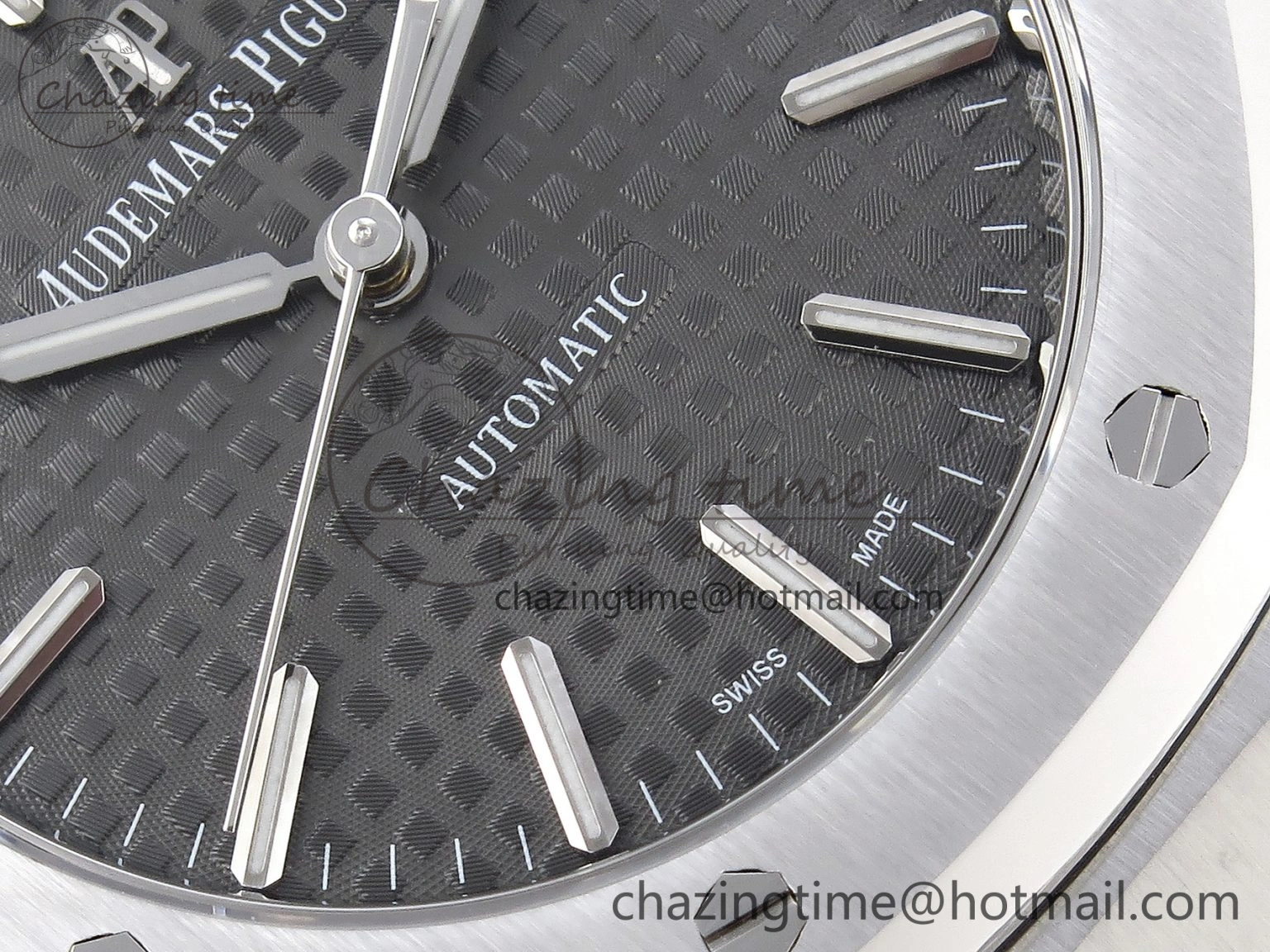 Sustainable Royal Oak 37mm 15450 SS APSF 1:1 Best Edition Gray Textured Dial on SS Bracelet SA3120 Super Clone 4568