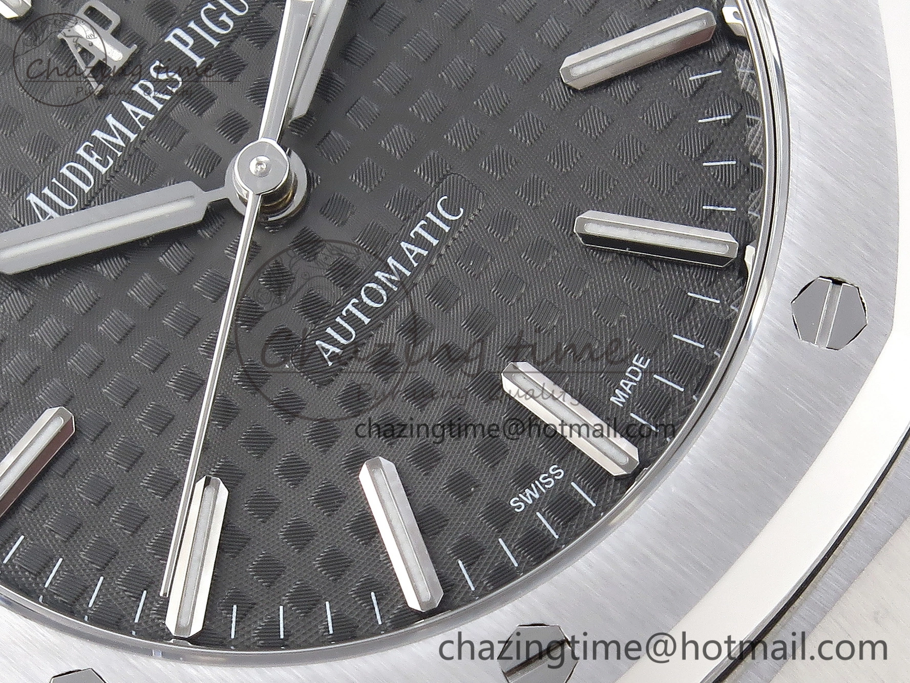 Sustainable Royal Oak 37mm 15450 SS APSF 1:1 Best Edition Gray Textured Dial on SS Bracelet SA3120 Super Clone 4568