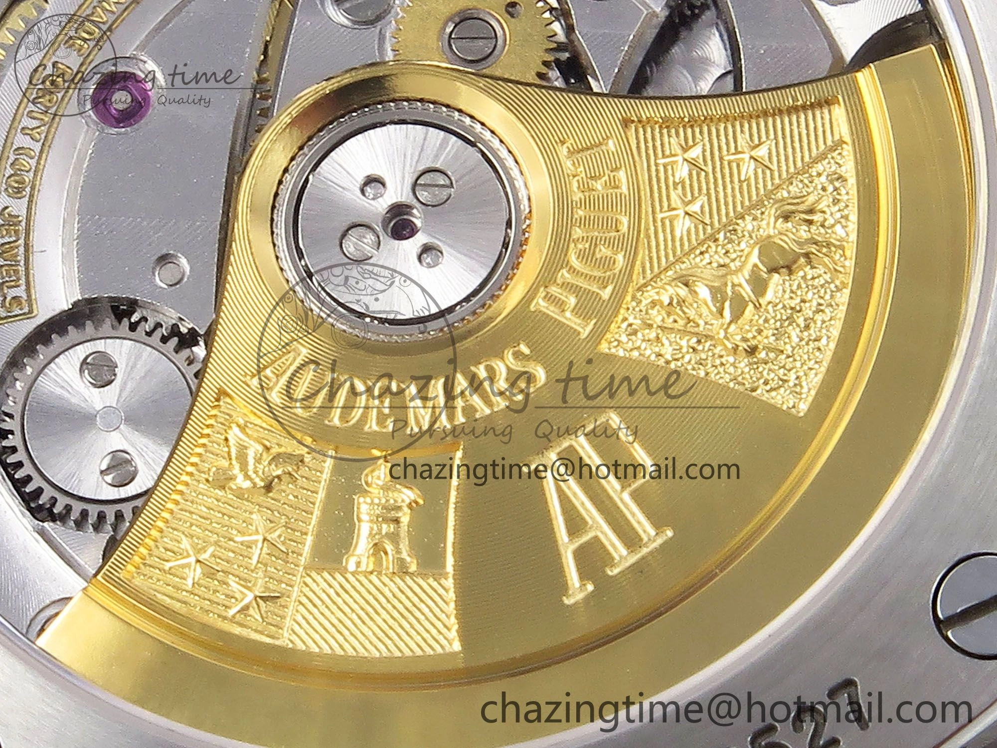 Royal Oak 37mm 15450 SS Diamonds Bezel IPF Best Edition Blue Dial on SS Bracelet SA3120 Super Clone TimelessDesign 4417
