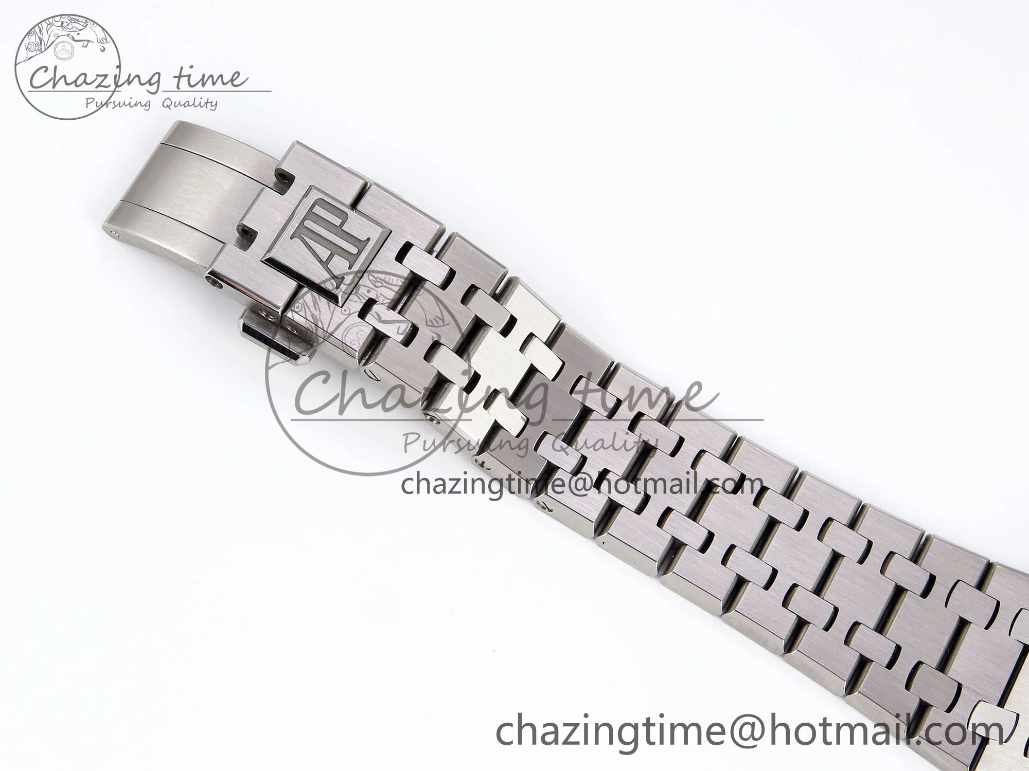 Royal Oak 37mm 15450 SS Diamonds Bezel IPF Best Edition Gray Dial on SS Bracelet SA3120 Super Clone OnTrend 4414