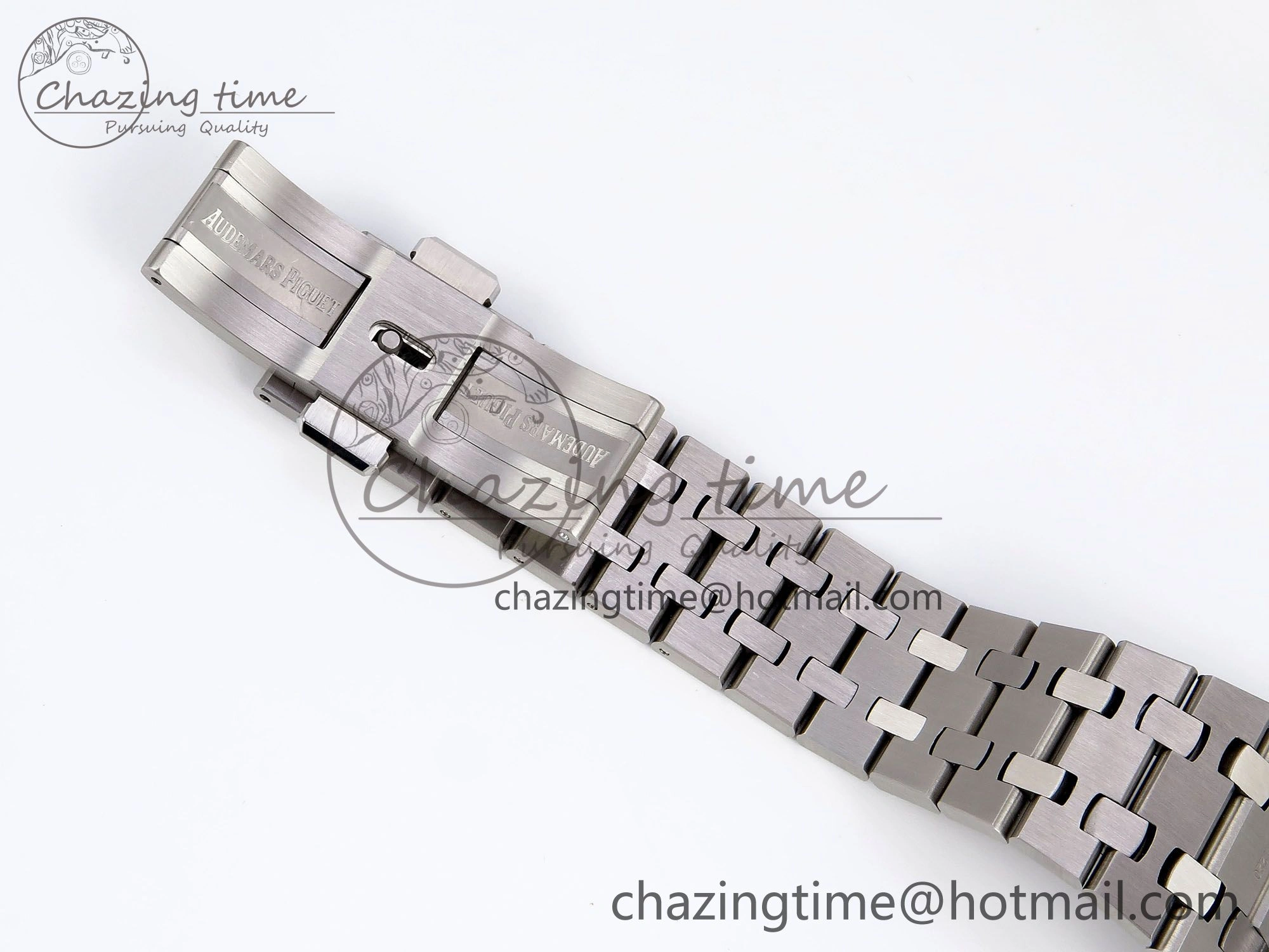 Royal Oak 37mm 15450 SS Diamonds Bezel IPF Best Edition Gray Dial on SS Bracelet SA3120 Super Clone OnTrend 4414