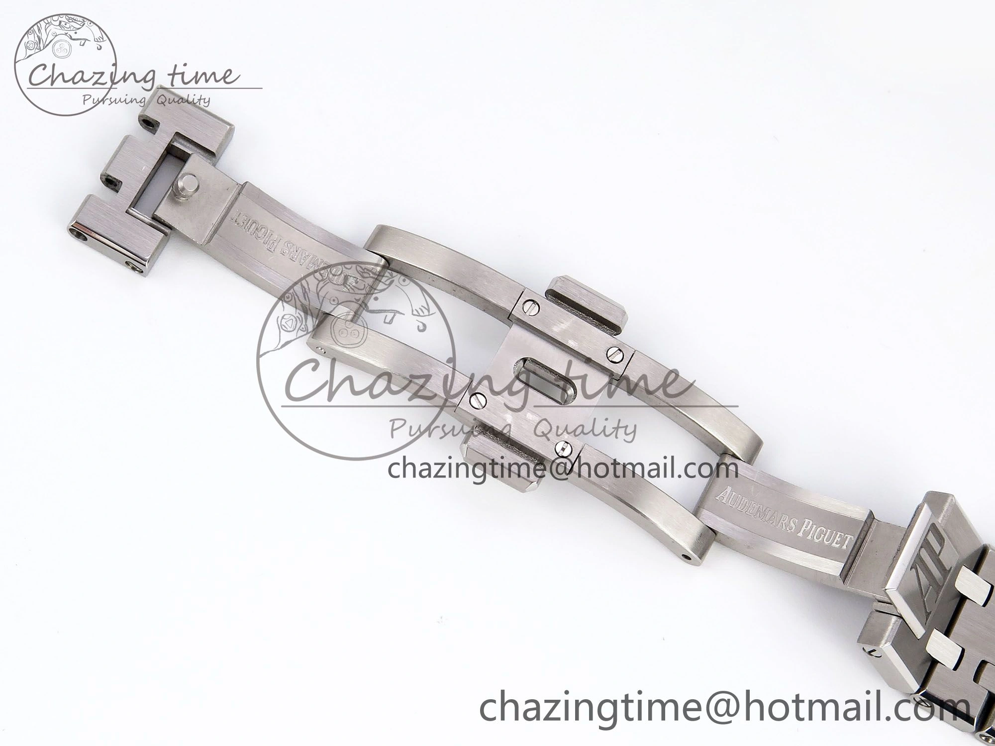 Royal Oak 37mm 15450 SS Diamonds Bezel IPF Best Edition Gray Dial on SS Bracelet SA3120 Super Clone OnTrend 4414