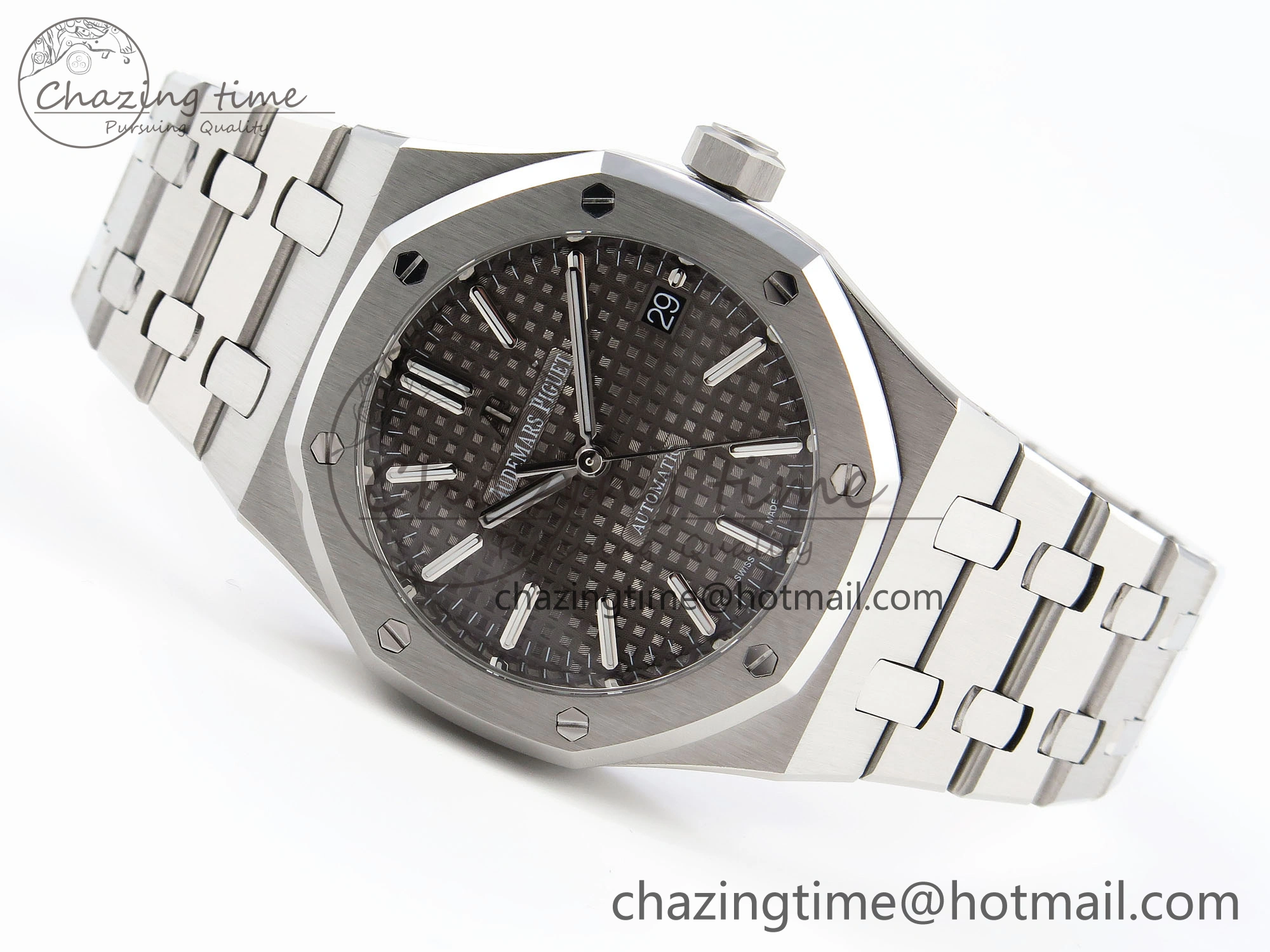 Royal Oak 37mm 15450 SS IPF Best Edition Gray Dial on SS Bracelet SA3120 Super Clone FreshLook 4560