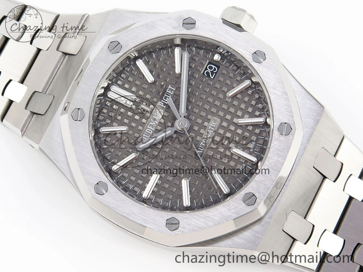 Royal Oak 37mm 15450 SS IPF Best Edition Gray Dial on SS Bracelet SA3120 Super Clone FreshLook 4560