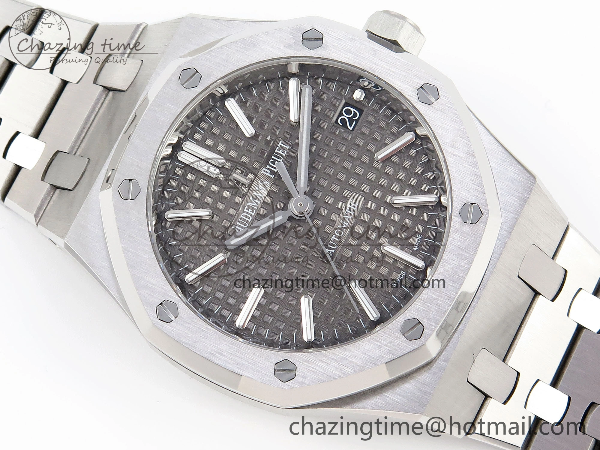 Royal Oak 37mm 15450 SS IPF Best Edition Gray Dial on SS Bracelet SA3120 Super Clone FreshLook 4560