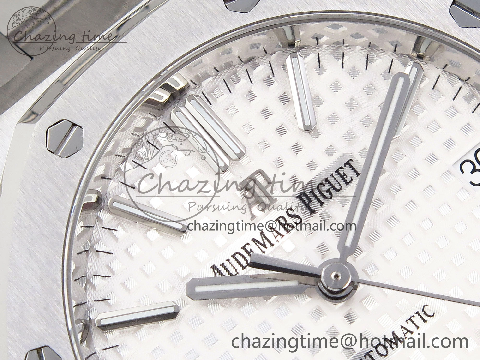 HighPerformance Royal Oak 37mm 15450 SS IPF Best Edition White Dial on SS Bracelet SA3120 Super Clone 4561