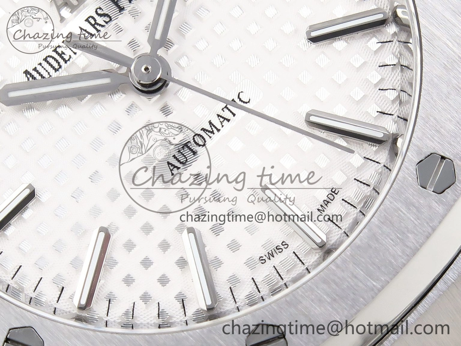 HighPerformance Royal Oak 37mm 15450 SS IPF Best Edition White Dial on SS Bracelet SA3120 Super Clone 4561
