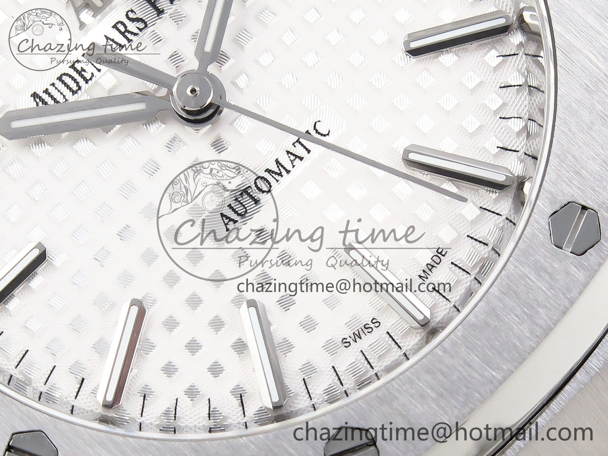 HighPerformance Royal Oak 37mm 15450 SS IPF Best Edition White Dial on SS Bracelet SA3120 Super Clone 4561