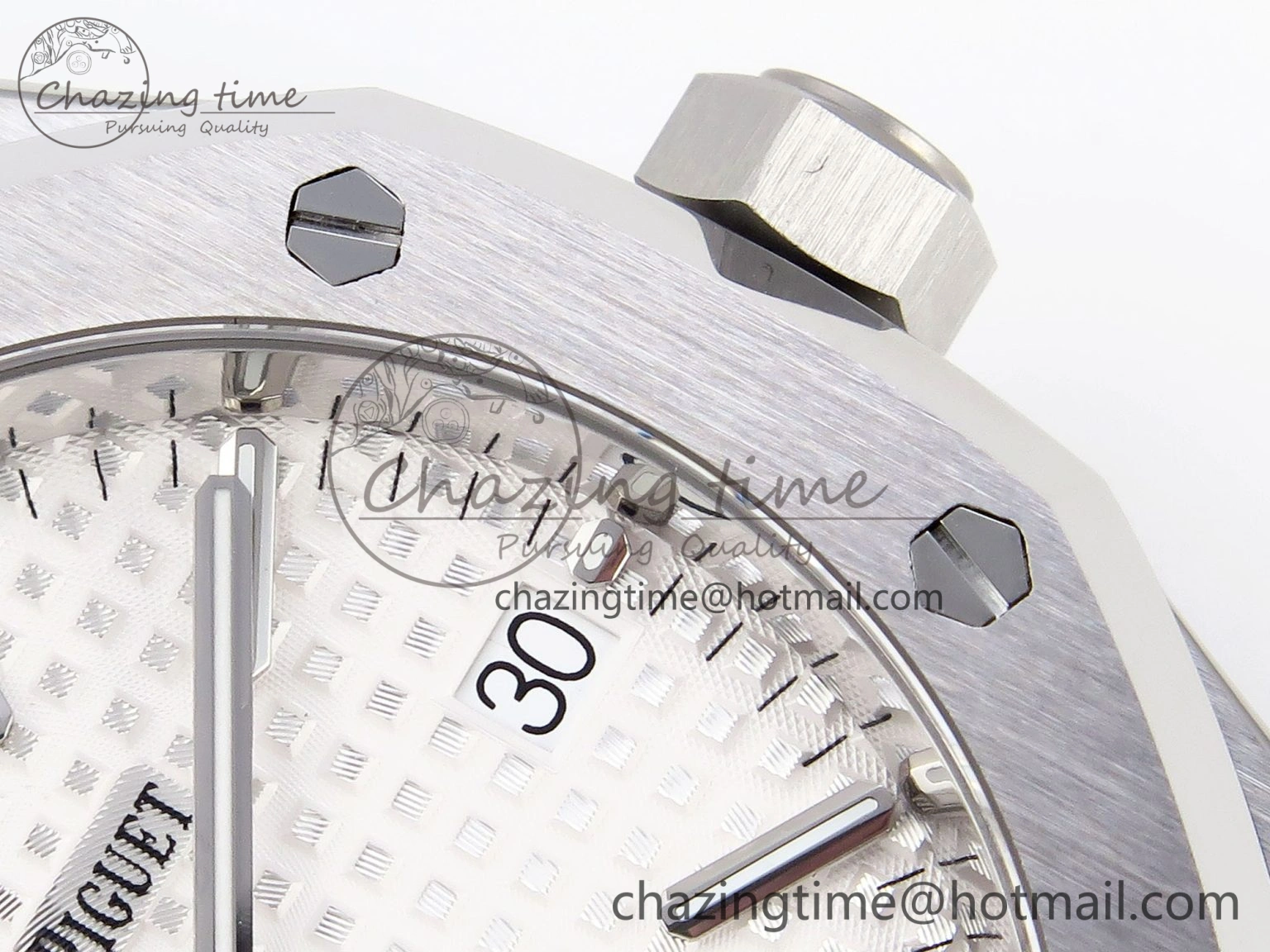 HighPerformance Royal Oak 37mm 15450 SS IPF Best Edition White Dial on SS Bracelet SA3120 Super Clone 4561
