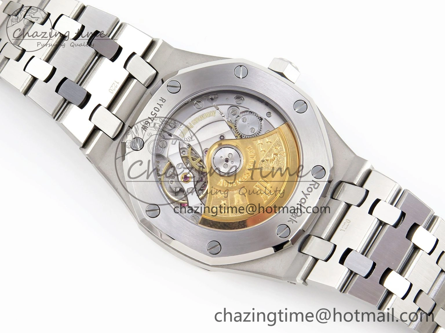 HighPerformance Royal Oak 37mm 15450 SS IPF Best Edition White Dial on SS Bracelet SA3120 Super Clone 4561