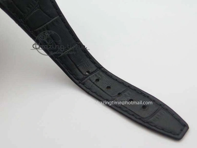 Neat Royal Oak 37mm 15450 SS JF 1:1 Best Edition Black Dial On Black Leather Strap A 5060