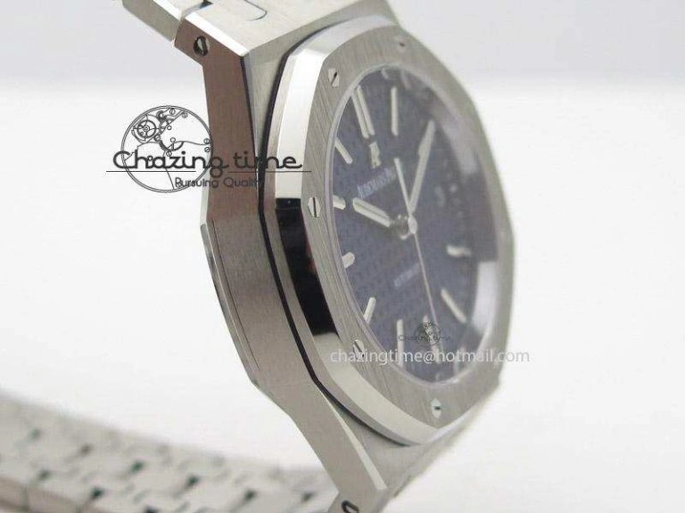 Lightweight Royal Oak 37mm 15450 SS JF 1:1 Best Edition Blue Dial On SS Bracelet A 5096