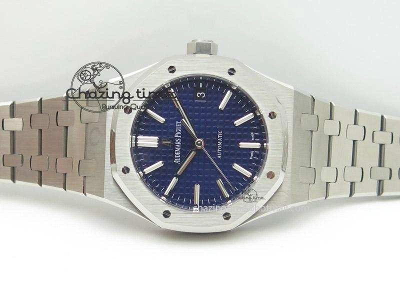 Lightweight Royal Oak 37mm 15450 SS JF 1:1 Best Edition Blue Dial On SS Bracelet A 5096