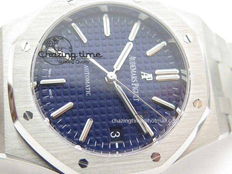 Lightweight Royal Oak 37mm 15450 SS JF 1:1 Best Edition Blue Dial On SS Bracelet A 5096