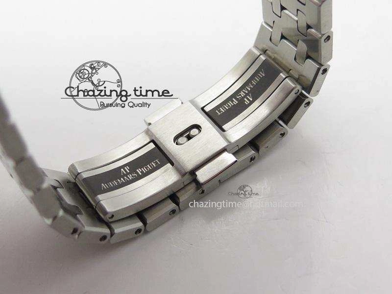 Royal Oak 37mm 15450 SS JF 1:1 Best Edition Diamonds Bezel Black Dial On SS Bracelet A Refined 5095