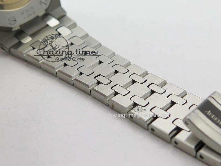 Royal Oak 37mm 15450 SS JF 1:1 Best Edition Diamonds Bezel Silver Dial On SS Bracelet A ComfortFit 5094
