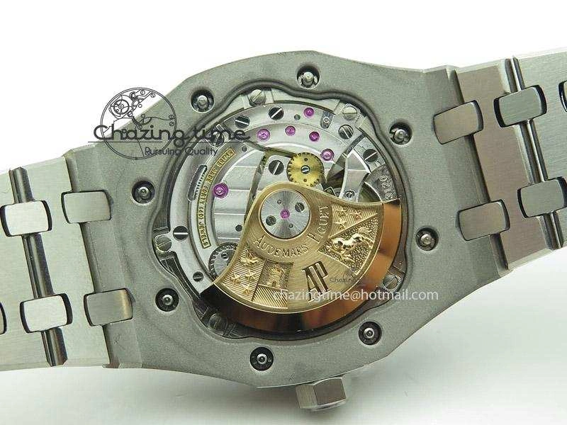 SmoothTexture Royal Oak 37mm 15450 SS JF 1:1 Best Edition White Dial On SS Bracelet A 5099