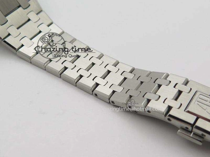 SmoothTexture Royal Oak 37mm 15450 SS JF 1:1 Best Edition White Dial On SS Bracelet A 5099