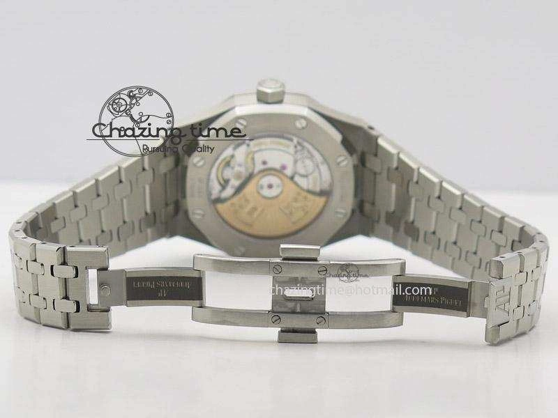 SmoothTexture Royal Oak 37mm 15450 SS JF 1:1 Best Edition White Dial On SS Bracelet A 5099