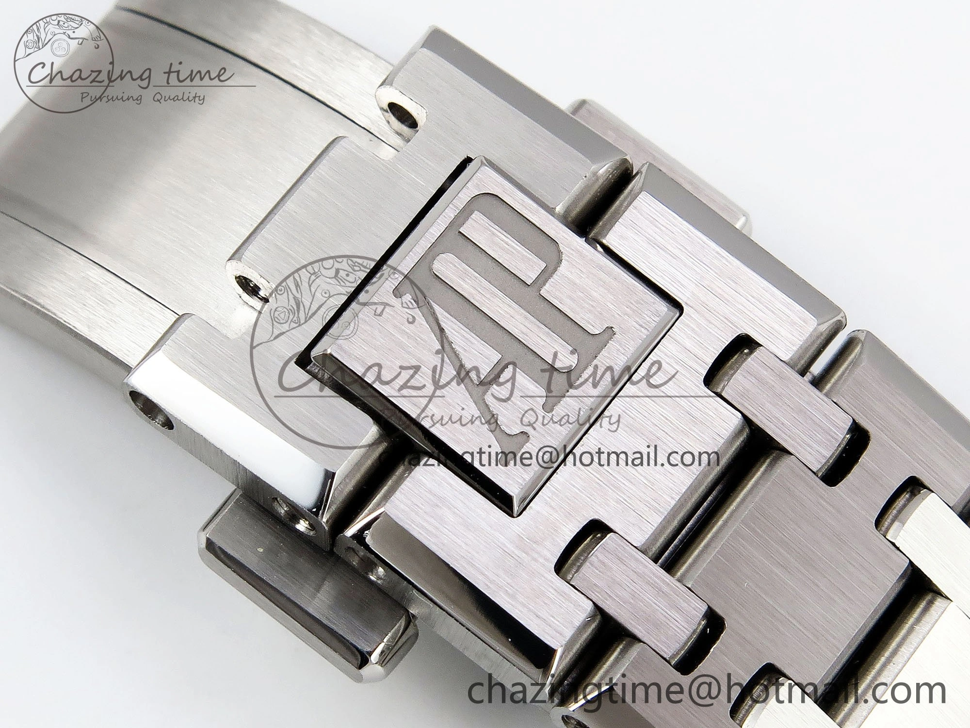 Sporty Royal Oak 37mm 15450 SS ZF 1:1 Best Edition Blue Textured Dial on SS Bracelet SA3120 Super Clone 4444