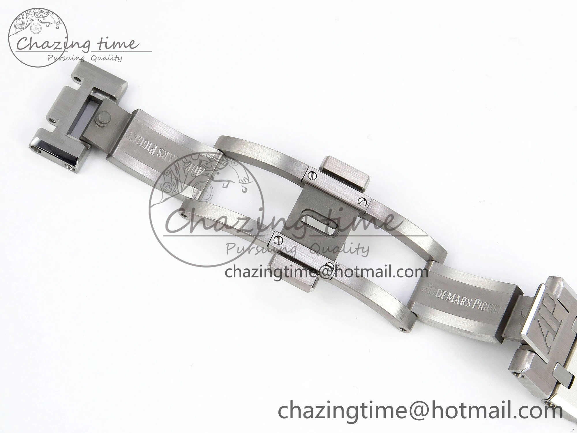 Sporty Royal Oak 37mm 15450 SS ZF 1:1 Best Edition Blue Textured Dial on SS Bracelet SA3120 Super Clone 4444