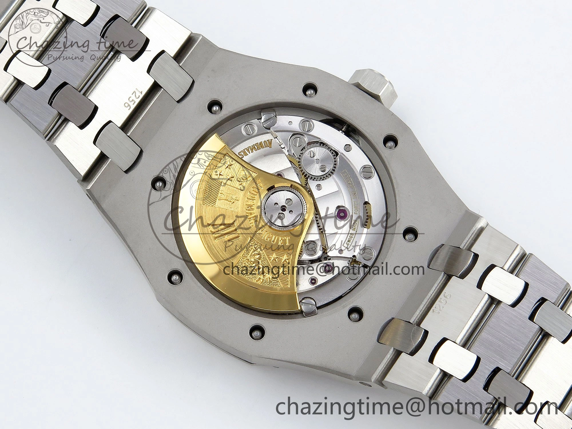 Royal Oak 37mm 15450 SS ZF 1:1 Best Edition Gray Textured Dial on SS Bracelet SA3120 Super Clone Contemporary 4443