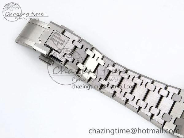 Royal Oak 37mm 15450 SS ZF 1:1 Best Edition Gray Textured Dial on SS Bracelet SA3120 Super Clone Contemporary 4443
