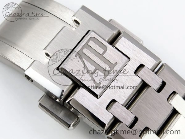 Royal Oak 37mm 15450 SS ZF 1:1 Best Edition Gray Textured Dial on SS Bracelet SA3120 Super Clone Contemporary 4443