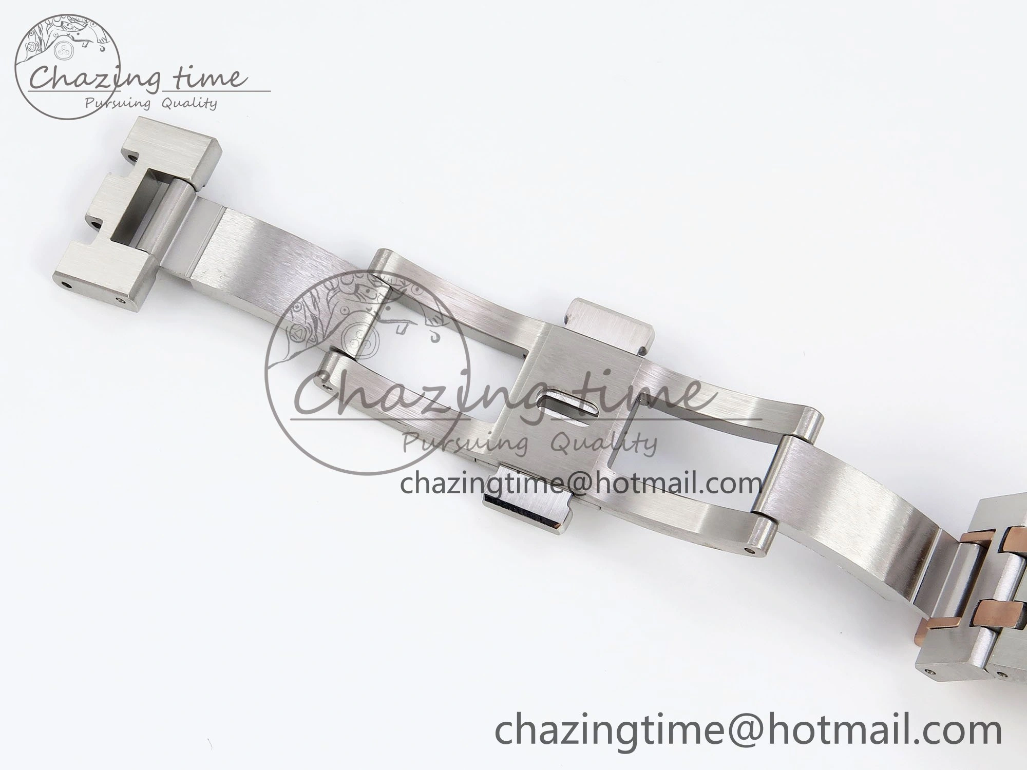 Royal Oak 37mm 15450 SS RG APSF 1:1 Best Edition White Textured Dial on SS RG Bracelet SA3120 Super Clone Vibrant 4458