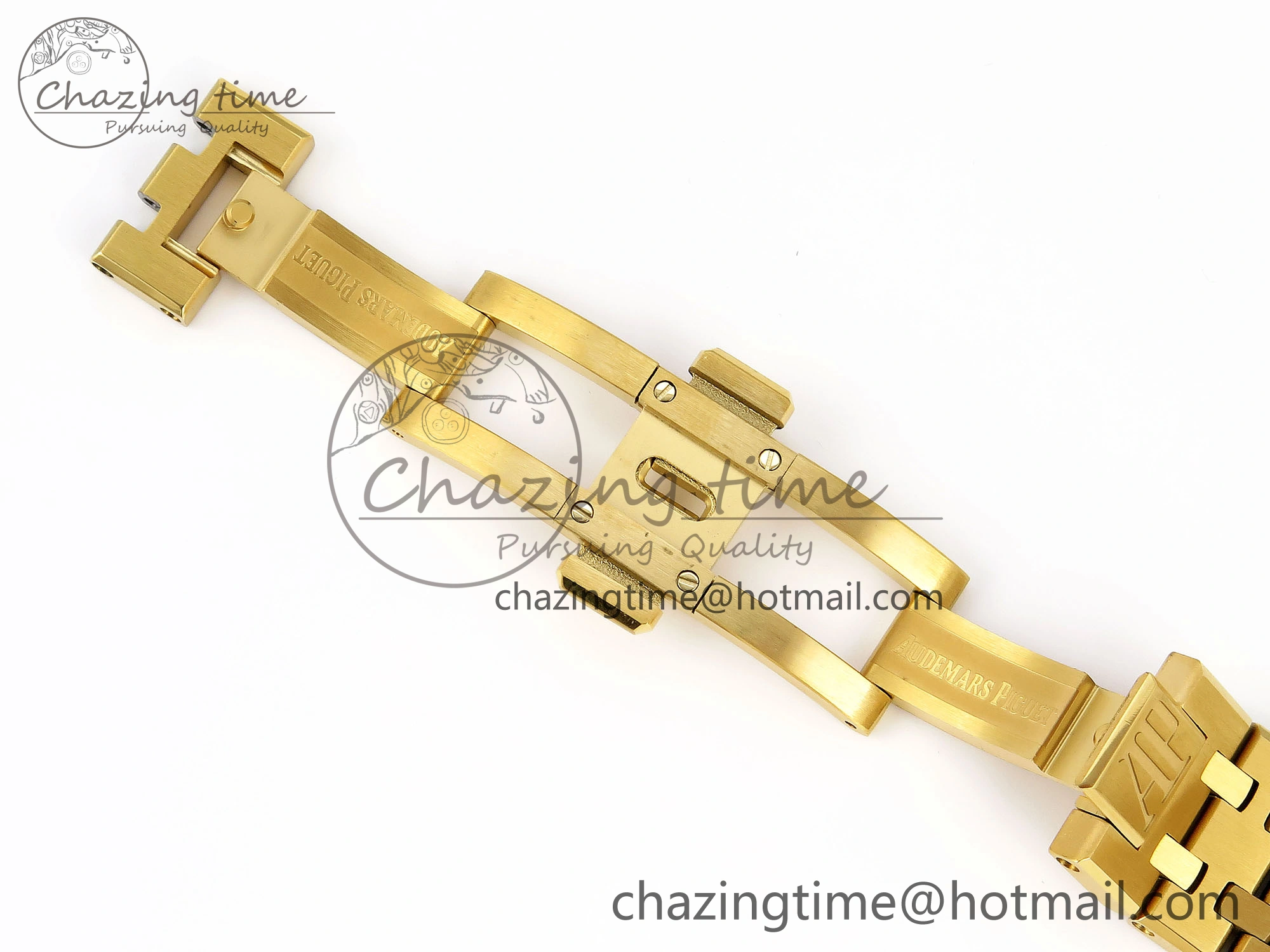Royal Oak 37mm 15450 YG IPF Best Edition White Dial on YG Bracelet SA3120 Super Clone Casual 4566