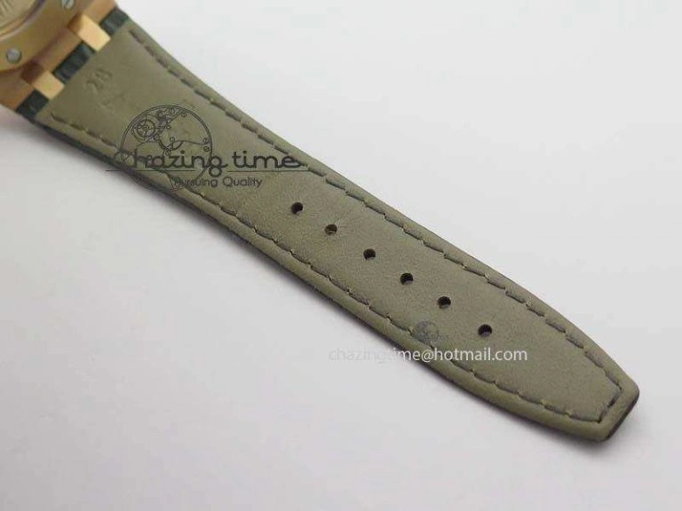 MoistureWicking Royal Oak 37mm 15452 RG Full Paved Diamonds JF 1:1 Best Edition Diamonds Dial On Leather Strap A 5031