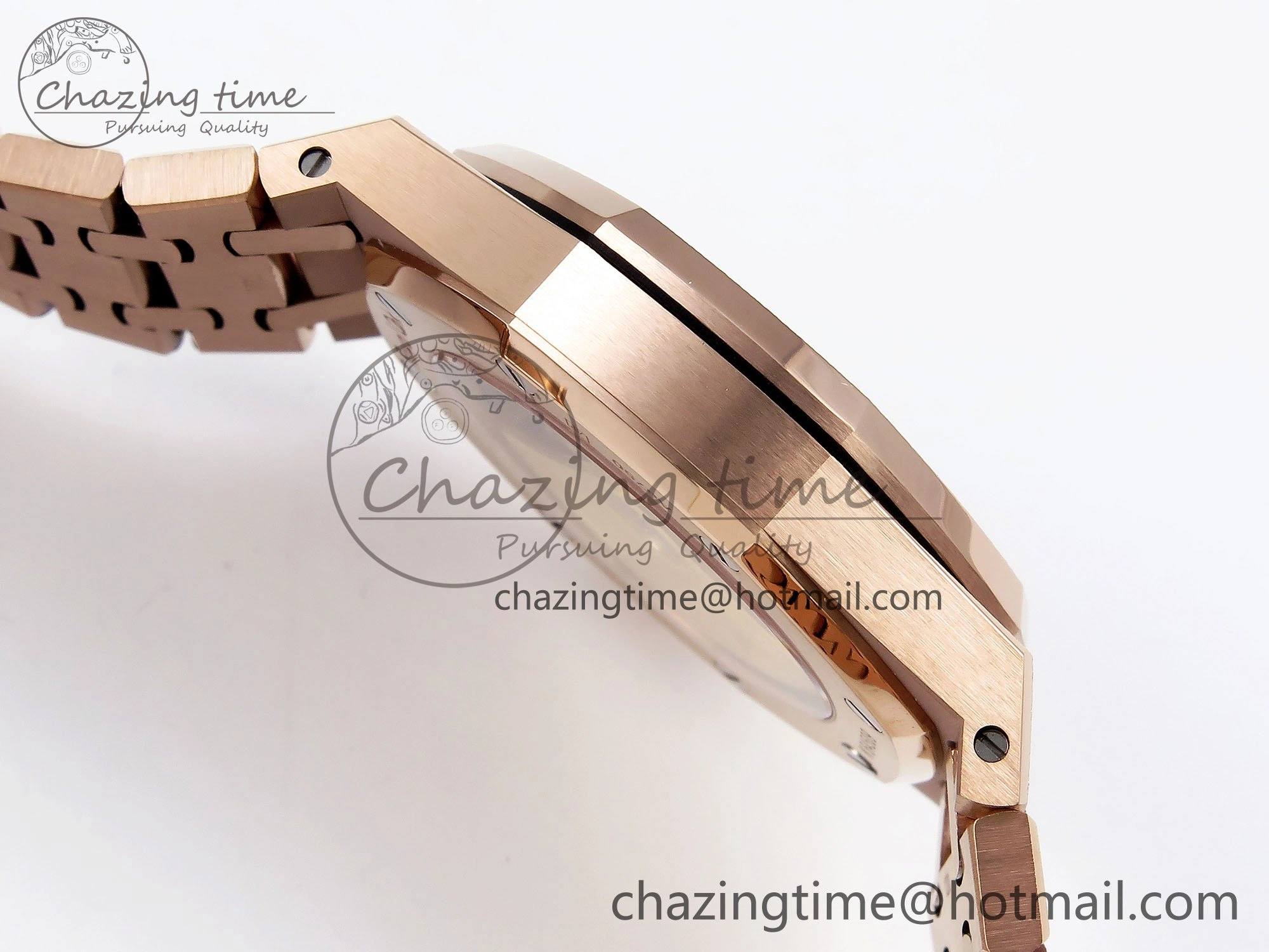 Cozy Royal Oak 37mm 15454 Frosted RG APSF 1:1 Best Edition RG Textured Dial on Frosted RG Bracelet SA3120 Super Clone 4462