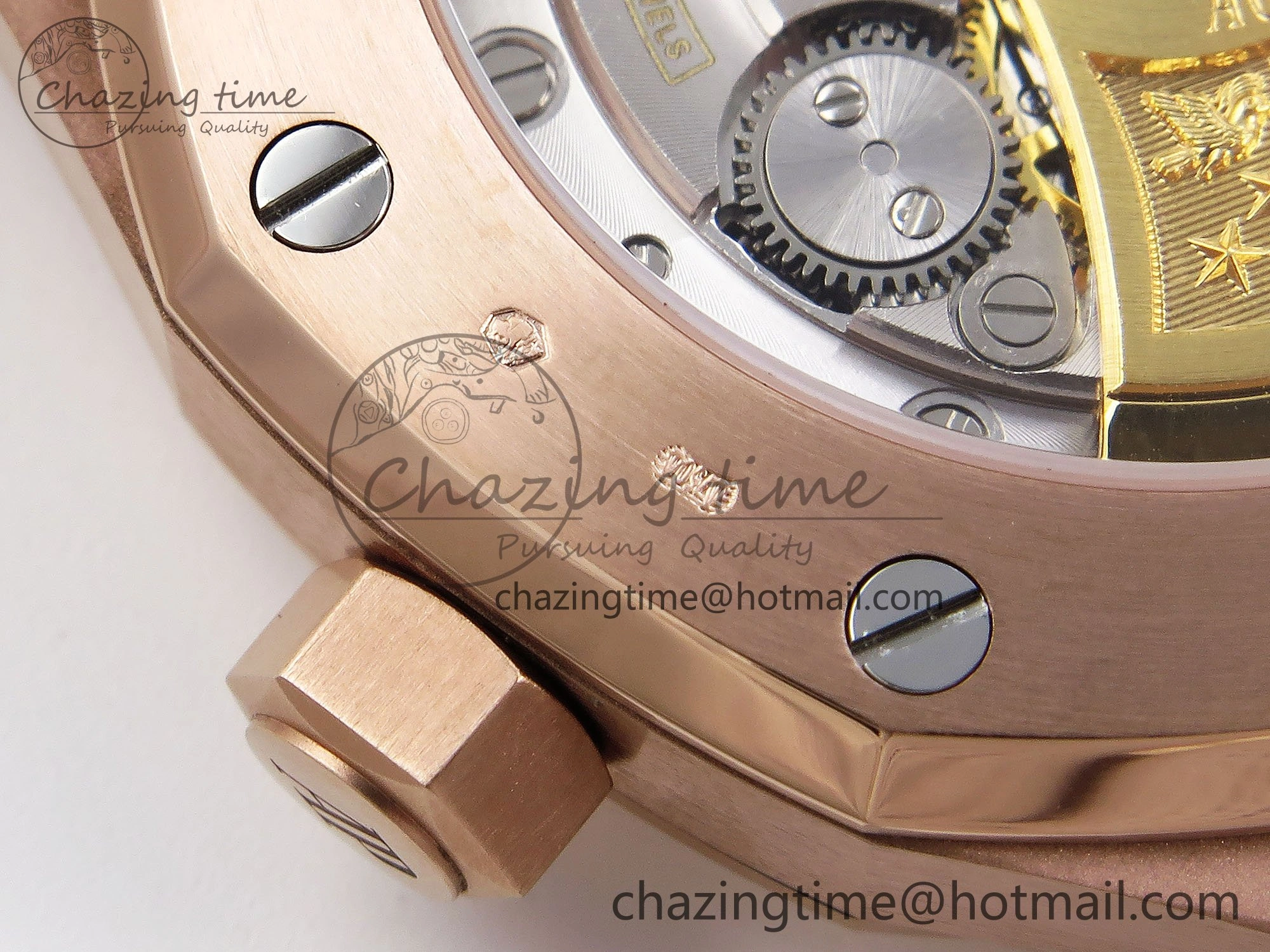 Cozy Royal Oak 37mm 15454 Frosted RG APSF 1:1 Best Edition RG Textured Dial on Frosted RG Bracelet SA3120 Super Clone 4462