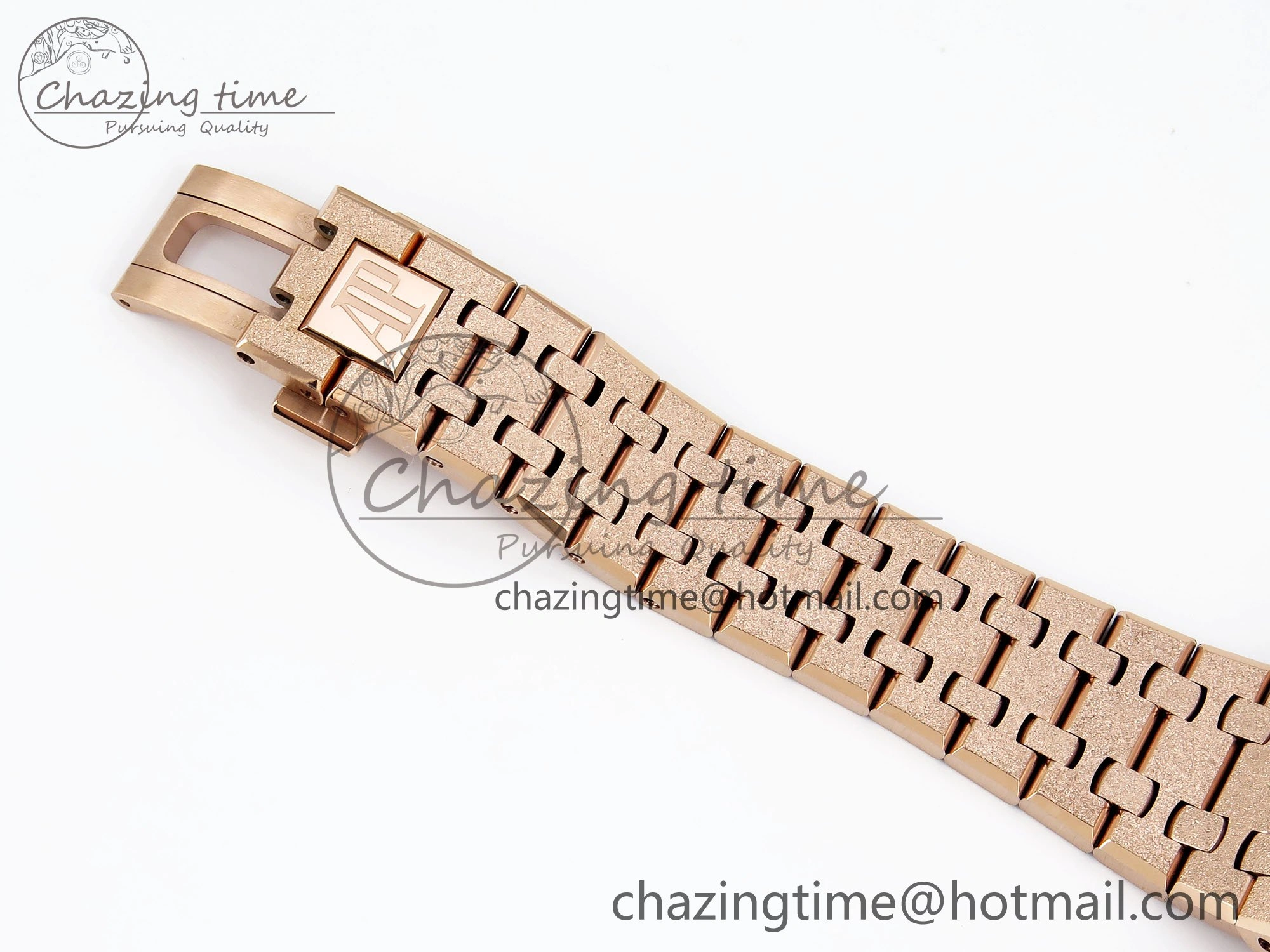 Cozy Royal Oak 37mm 15454 Frosted RG APSF 1:1 Best Edition RG Textured Dial on Frosted RG Bracelet SA3120 Super Clone 4462