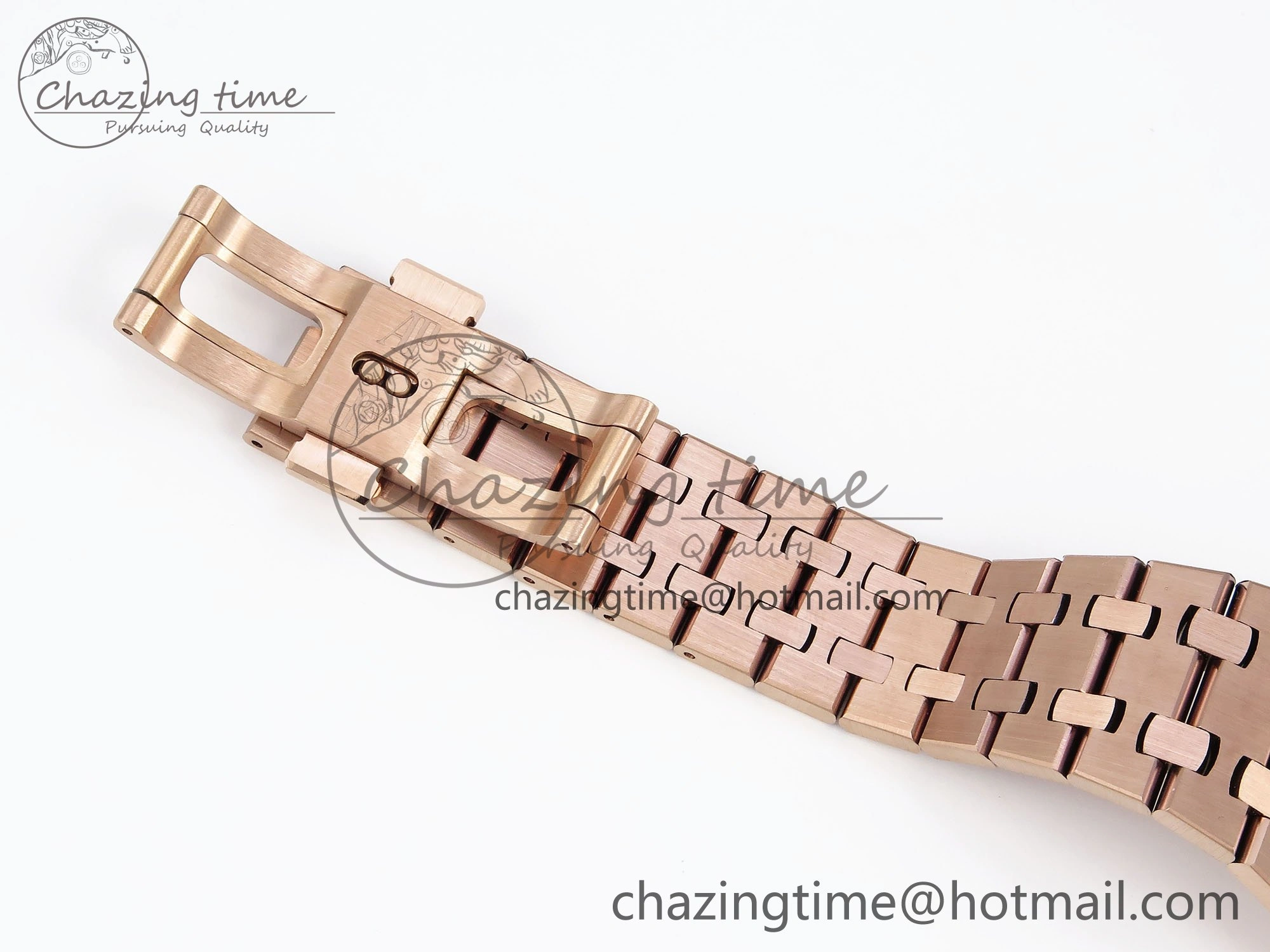 Cozy Royal Oak 37mm 15454 Frosted RG APSF 1:1 Best Edition RG Textured Dial on Frosted RG Bracelet SA3120 Super Clone 4462