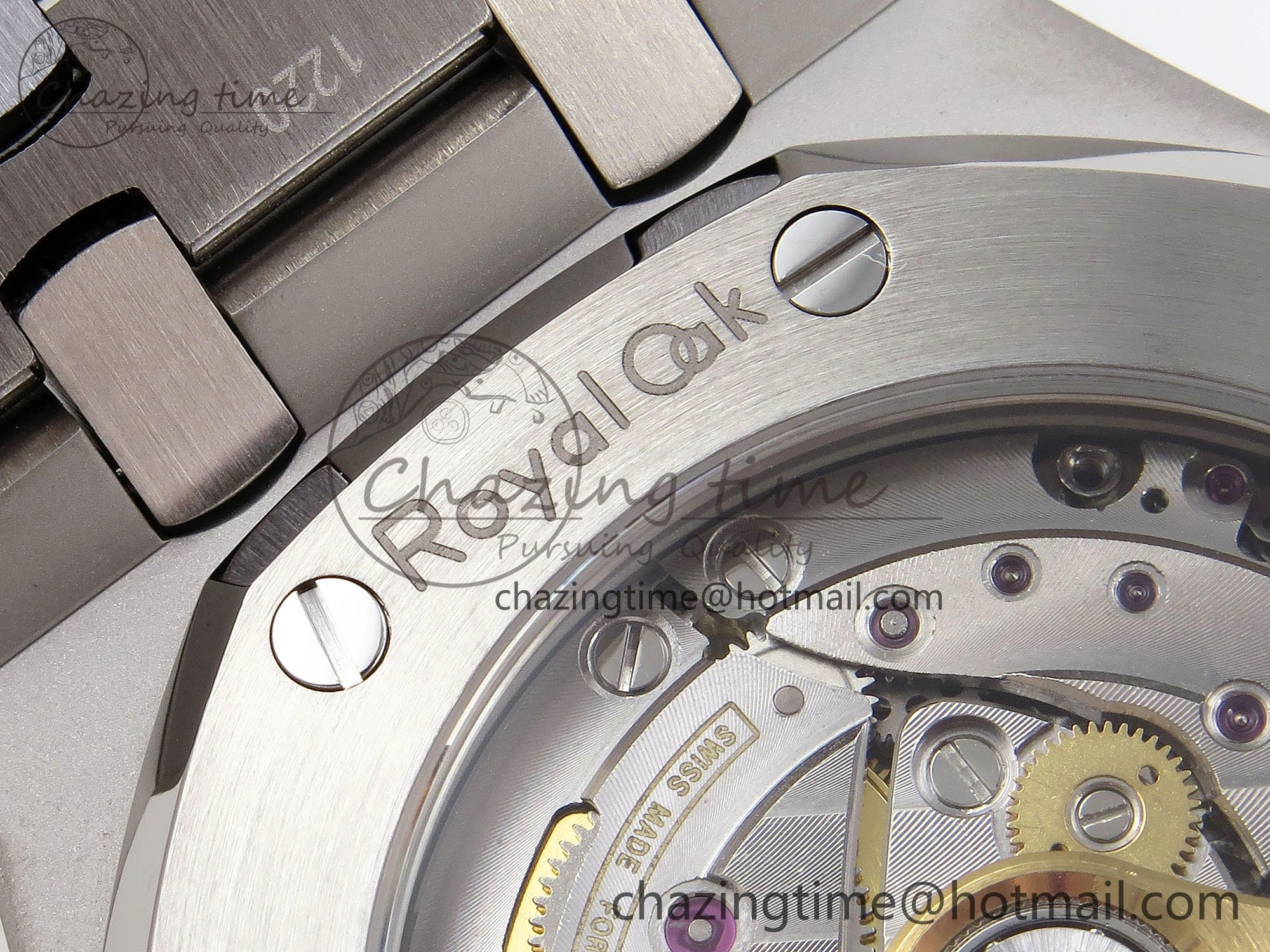 Soft Royal Oak 37mm 15454 Frosted SS APSF 1:1 Best Edition Black Textured Dial on Frosted SS Bracelet SA3120 Super Clone 4461