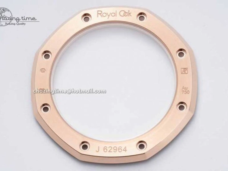 Royal Oak 39mm 15202 RG BF 1:1 Best Edition White Textured Dial on RG Bracelet A QuickDry 4576