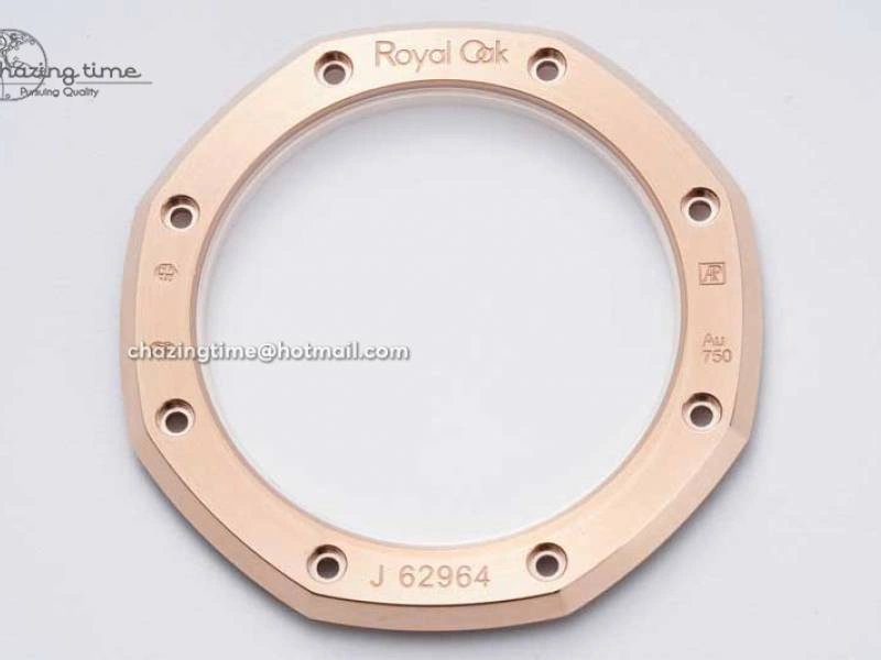 Royal Oak 39mm 15202 RG BF 1:1 Best Edition White Textured Dial on RG Bracelet A QuickDry 4576