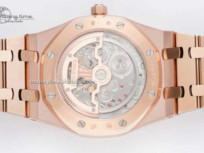 Royal Oak 39mm 15202 RG BF 1:1 Best Edition White Textured Dial on RG Bracelet A QuickDry 4576