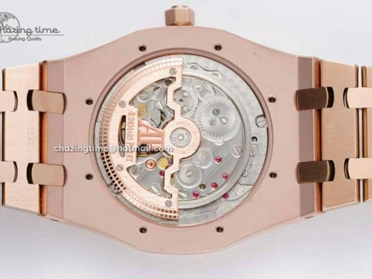 Royal Oak 39mm 15202 RG BF 1:1 Best Edition White Textured Dial on RG Bracelet A QuickDry 4576