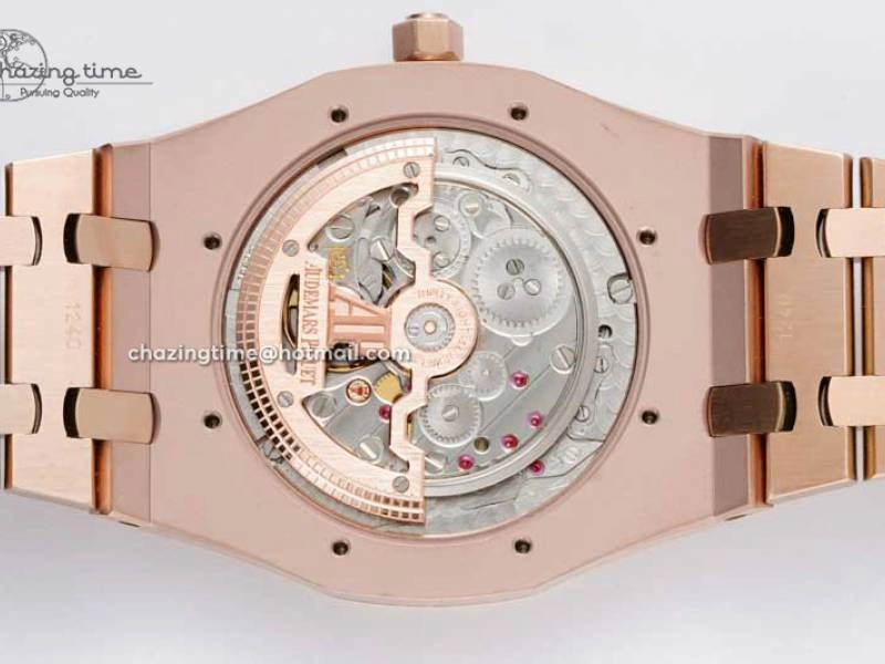 Royal Oak 39mm 15202 RG BF 1:1 Best Edition White Textured Dial on RG Bracelet A QuickDry 4576