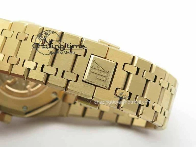 Stylish Royal Oak 39mm 15202 RG Blue Dial On RG Bracelet MIYOTA 5017