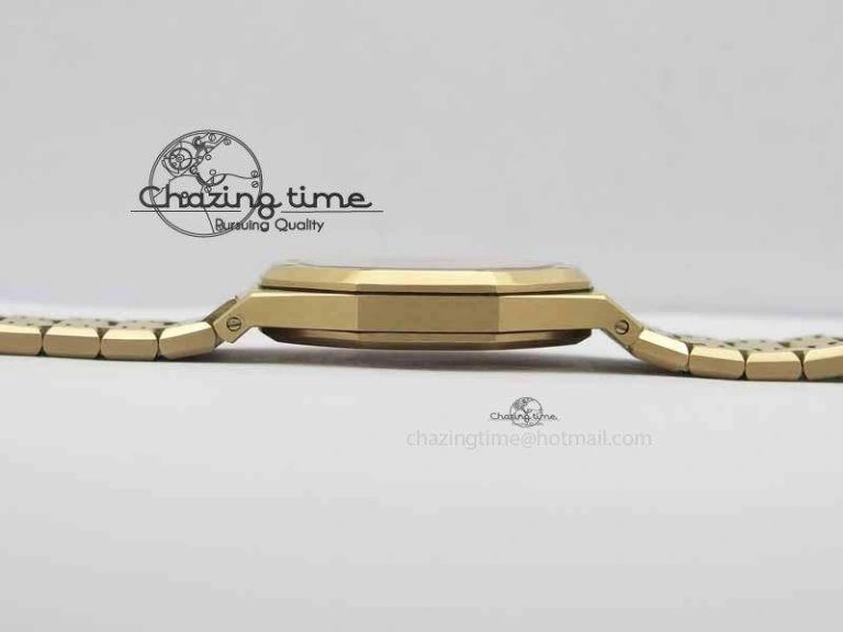 Breathable Royal Oak 39mm 15202 RG White Dial On RG Bracelet MIYOTA 5020