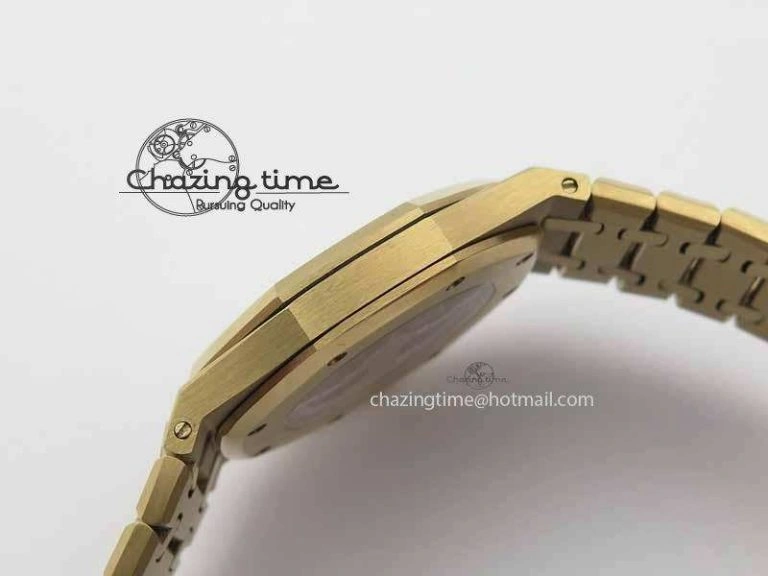 Breathable Royal Oak 39mm 15202 RG White Dial On RG Bracelet MIYOTA 5020