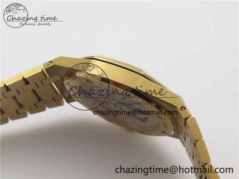 Royal Oak 39mm 15202 RG ZF 1:1 Best Edition Blue Textured Dial on RG Bracelet A Efficient 4815