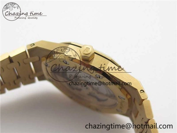 Royal Oak 39mm 15202 RG ZF 1:1 Best Edition Blue Textured Dial on RG Bracelet A Efficient 4815