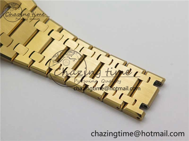 Royal Oak 39mm 15202 RG ZF 1:1 Best Edition Blue Textured Dial on RG Bracelet A Efficient 4815