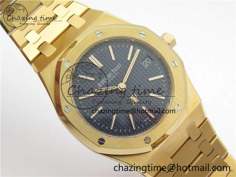 Royal Oak 39mm 15202 RG ZF 1:1 Best Edition Blue Textured Dial on RG Bracelet A Efficient 4815